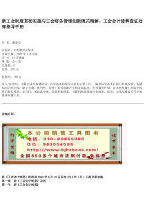 新工会制度贯彻实施与工会财务管理创新模式精解工会会计错弊查证处理指导手册