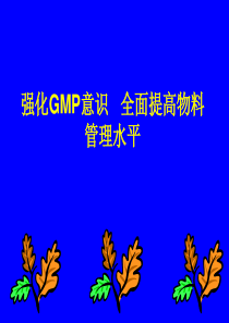 新版GMP物料管理培训讲义