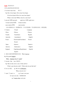 新目标七年级下册语法知识点全归纳