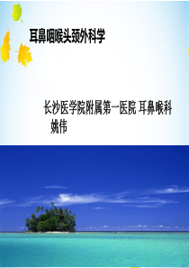 急性鼻窦炎慢性鼻窦炎咽的解剖与生理咽的检查急性咽炎慢性咽炎