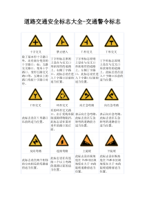 道路交通安全标识