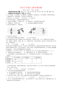 新课标九年级化学上册期末复习测试题(含答案)