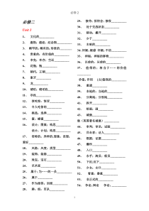 新课标人教版高中英语必修2单词(默写用)