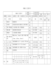 阀腔零件工艺过程卡与工序卡