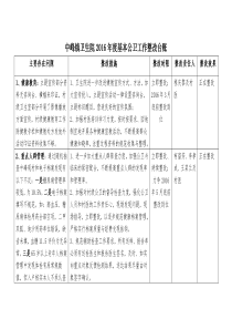 2015年度基本公卫工作整改台账