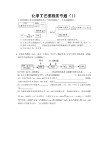 初三化学：工艺流程图专题(1)