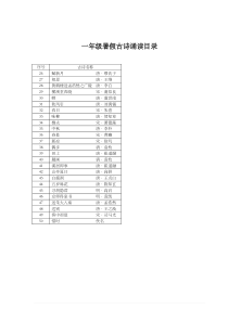 一年级古诗拼音版必背26-50首