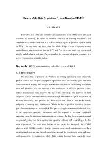 基于STM32的数据采集系统英文文献