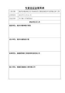 施工图纸会审签到表