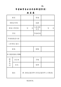 年金融学专业专升本班进修生