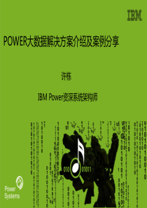 POWER大数据解决方案介绍及案例分享50