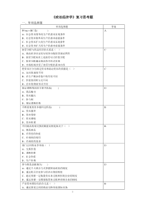 政治经济学复习思考题2014.11