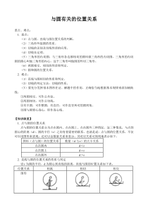 教案与圆有关的位置关系