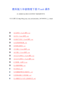 教科版八年级物理下册Flash课件