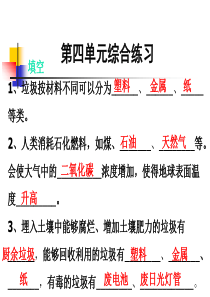 教科版小学科学六年级下册第四单元综合练习课件[1]