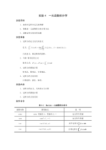 数学实验教程_实验4_一元函数积分学_