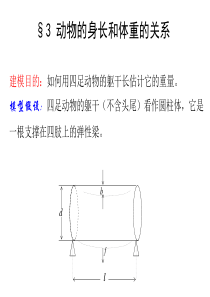 数学建模第一章初等方法建模--1.3动物的身长和体重的关系