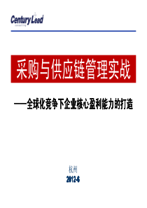 智慧供应链培训材料1采购与供应链管理实战