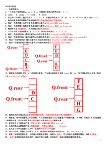 数据结构Ch3习题答案