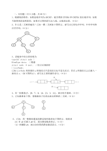 数据结构复习试题