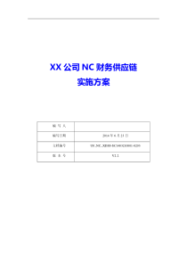 服装企业NC财务供应链项目实施方案