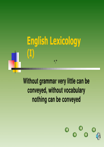 English-Lexicology-(I)