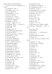 考博英语中使用率较高的固定搭配总结