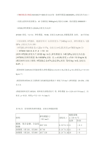 常用材料弹性模量及泊松比