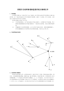 某银行无线网络视频监控系统方案建议书