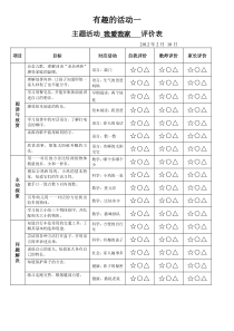 成长手册主题表格