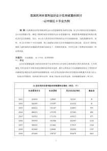 我国民间非营利组织会计信息披露的探讨修改-仇