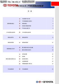 汽车保险业务-FTMS保险业务标准（PPT32页）