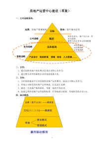 房地产运营中心建设方案5.27