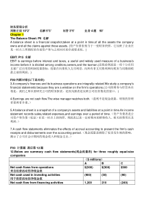 财务管理分析范围