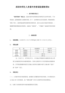 深圳市师生人身意外伤害保险索赔须知doc