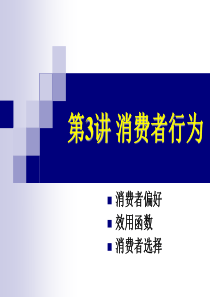 清华大学五道口金融学院高级微观经济学AMICE03消费