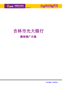 独立完成光大银行宣传定案