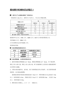 振动筛知识点