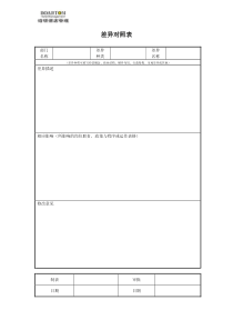 操作手册使用指南表格