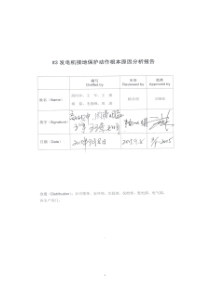平圩---“626”3发电机接地保护动作跳机根本原因分析报告