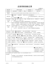 应急预案演练记录完成