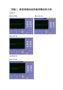 实验二典型系统动态性能和稳定性分析