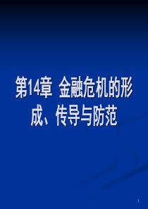 第14章 金融危机的形成、传导与防范