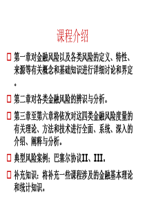 第1章金融风险的基本概念解析