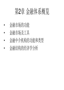 第2章金融体系概览