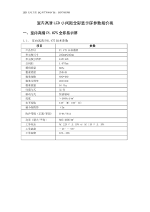 室内P1875和P1923参数及参考报价