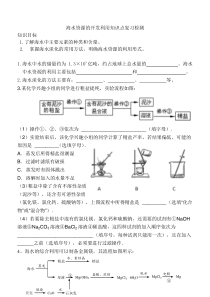 开发利用海水资源知识点复习2013