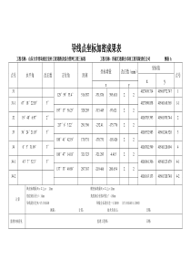 导线点坐标加密成果表