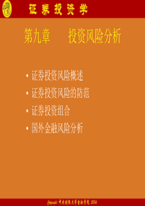 第九章投资风险分析-一、墨西哥金融危机