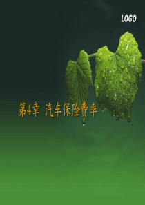 第4章 汽车保险费率